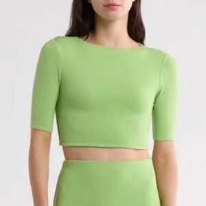 Naked Wardrobe Vibrant Green Top